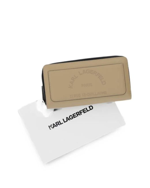 Karl Lagerfeld Natural K/Daily Logo-Print Wallet