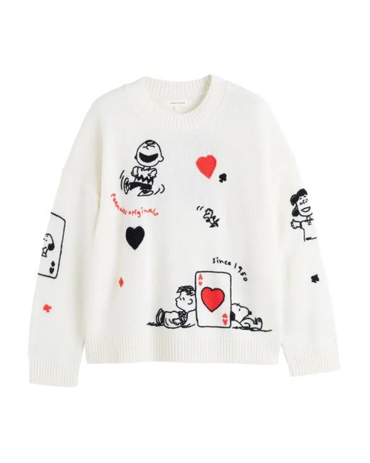 Jersey con cuello redondo de x Peanuts Chinti & Parker de color White