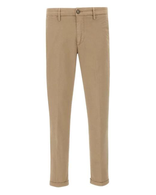 Re-hash Broek Met Omgeslagen Pijpen in het Natural voor heren