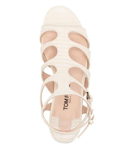 Tom Ford White Paradis Sandals