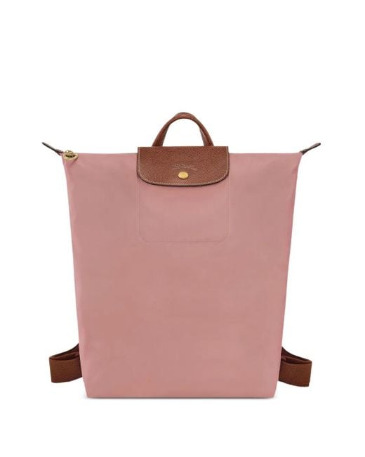 Longchamp ジップ バックパック Pink