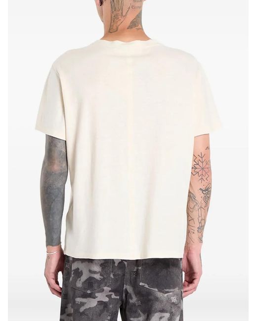 M I S B H V White Warszawa Cold Wave T-Shirt for men