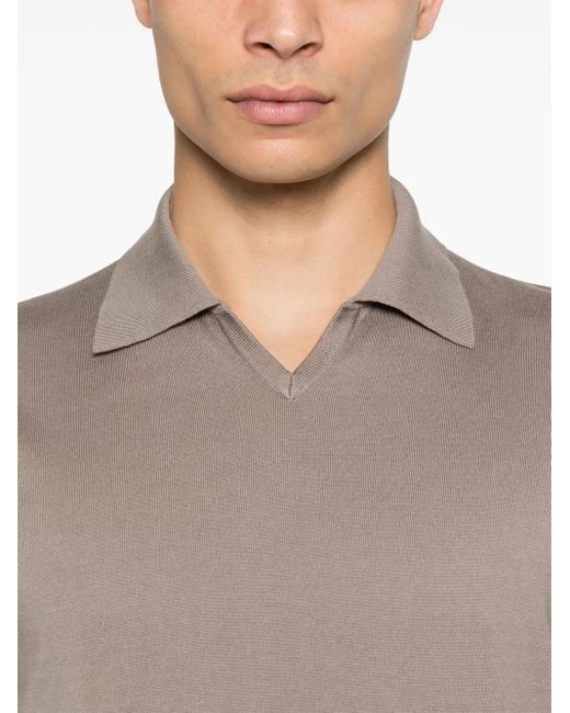 メンズ Brunello Cucinelli Vネック Tシャツ Brown