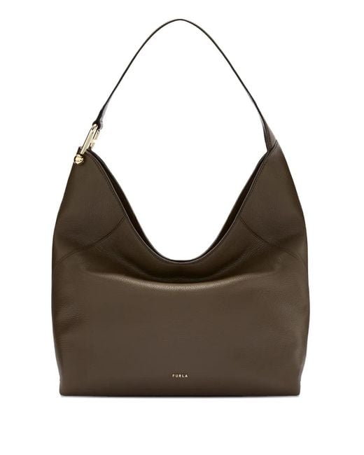 Furla Brown Large Lara Shoulder Bag