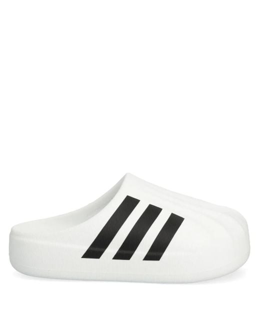 Adidas White Adifom Superstar Mules