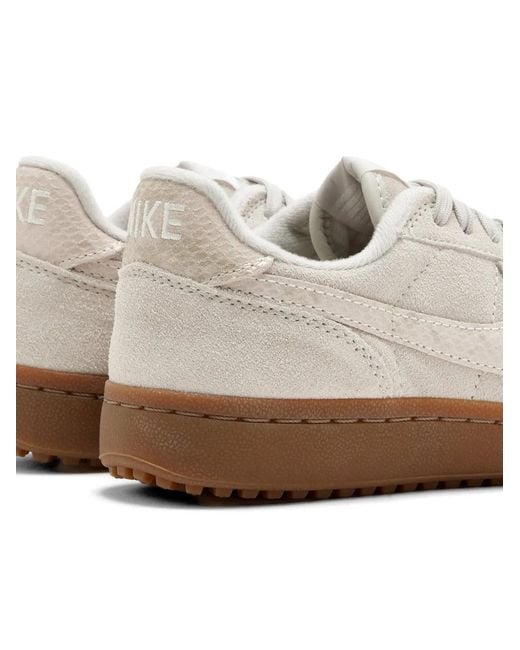 Nike White Gemusterte Field General Sneakers
