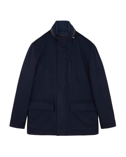 メンズ Paul & Shark カシミア ハイネック ジャケット Blue