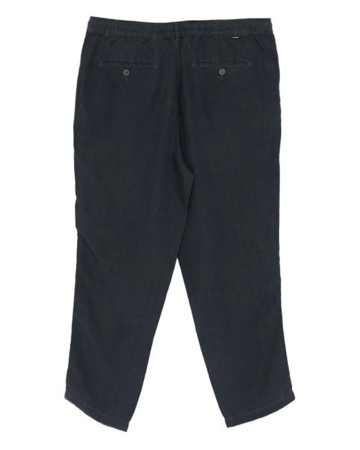 Superdry Blue Drawstring-Waist Trousers for men