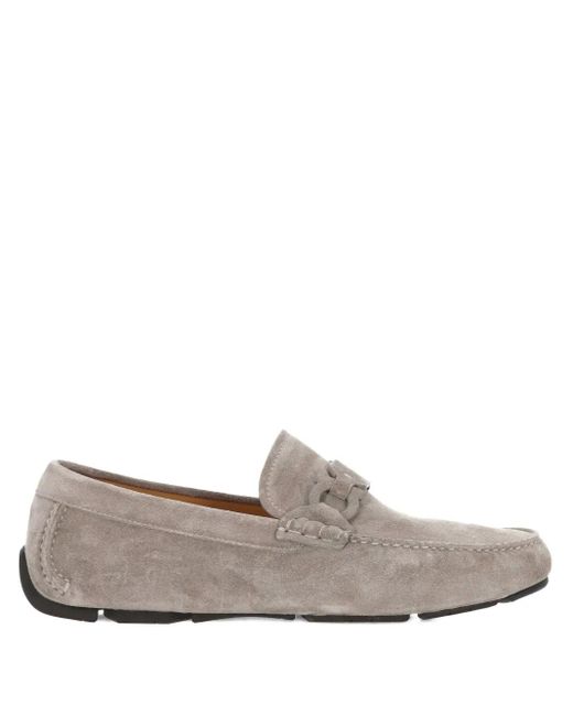 Mocassini Gancini di Ferragamo in Gray da Uomo