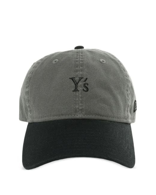 Y's Yohji Yamamoto Gray X New Era 920Cs Logo Two-Tone Hat
