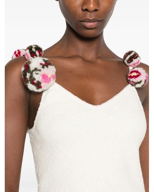X Paula's Ibiza Haut À Pompon Loewe en coloris White