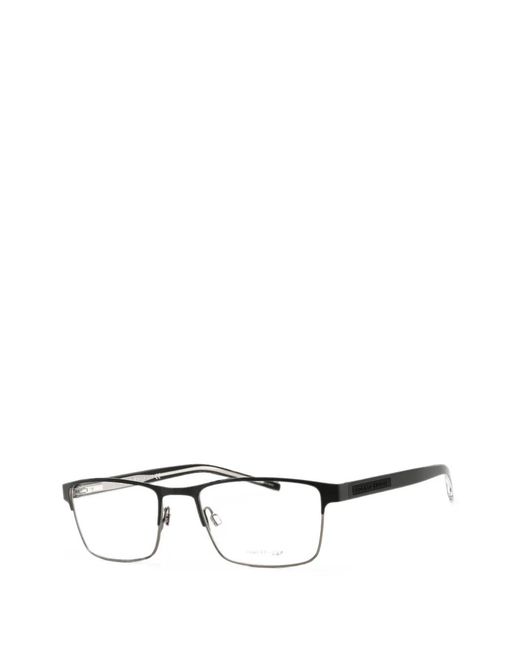 Tommy Hilfiger Black Rectangle-Frame Glasses for men