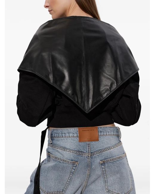 Samsøe & Samsøe Black Écharpe Sadoly En Cuir