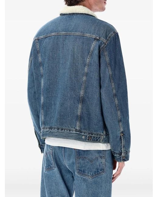 Levi's Blue Denim Type Iii Sherpa Trucker Jacket for men