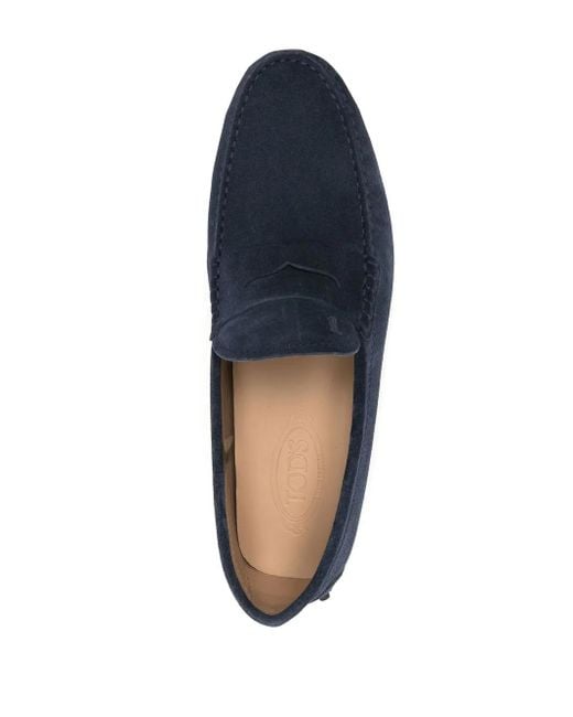Tod's Blue Gommino Stud-Sole Loafers for men