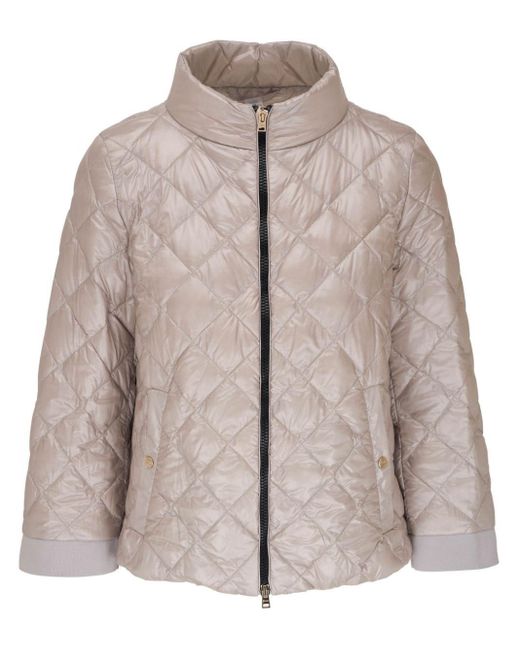 Herno Brown Quilted Puffer Jacket
