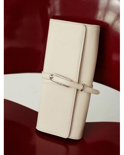 Liffner Natural Belted Leather Clutch Bag