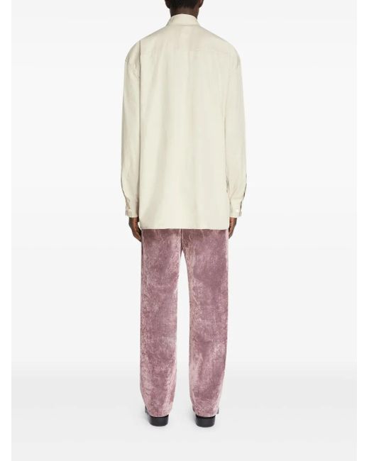 メンズ Dries Van Noten コットン シャツ White