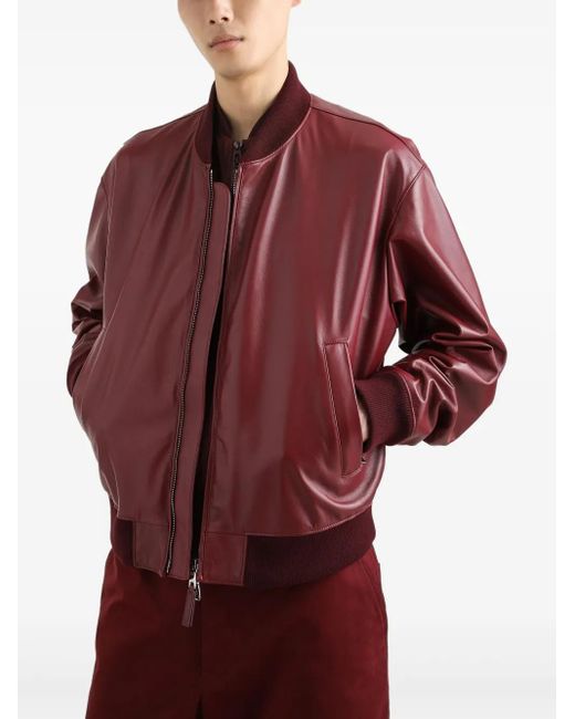 Dolce & Gabbana Bomberjacke mit Reißverschluss in Red für Herren