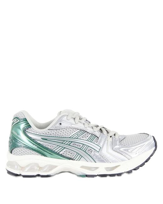 Asics White Synthetic Leather Sneakers for men