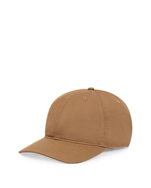 Lacoste Brown Logo-Patch Curved-Peak Baseball Cap for men