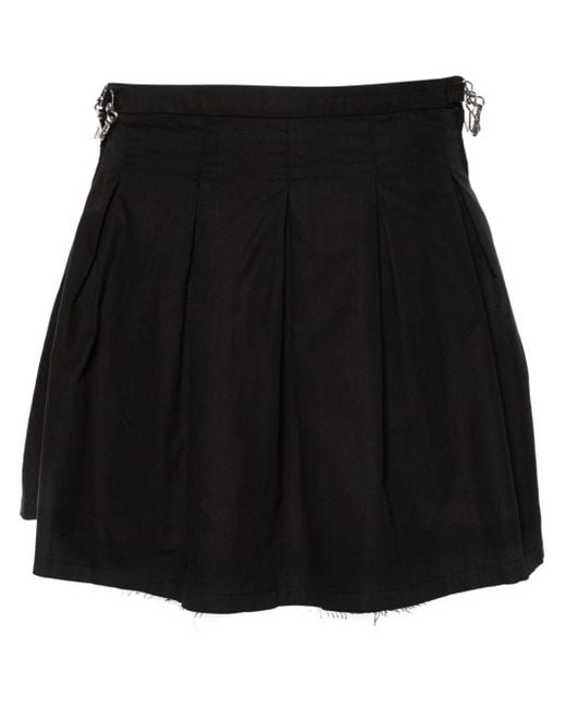 Our Legacy Black Object Pleated Miniskirt