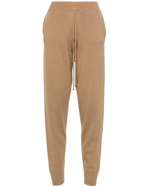 Stella McCartney Natural Mid-Rise Tapered Trousers