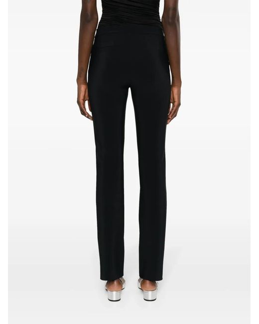 La Petite Robe Di Chiara Boni Black Petronilla Straight-Leg Trousers