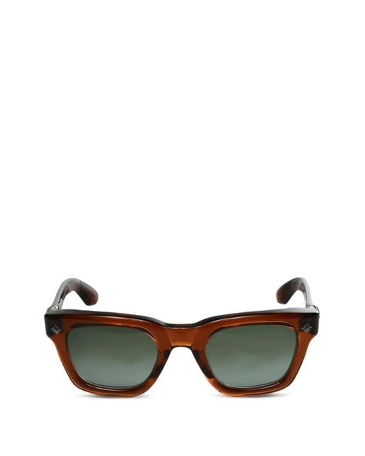 Chrome Hearts Brown Square-Frame Sunglasses