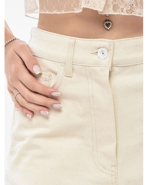Off-White c/o Virgil Abloh Natural Five-Pocket Belt-Loop Shorts