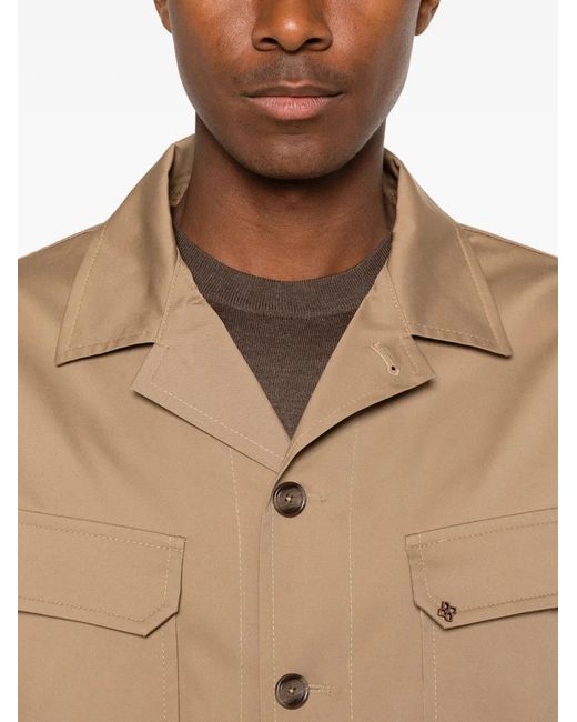 Tagliatore Natural Button-Up Field Jacket for men