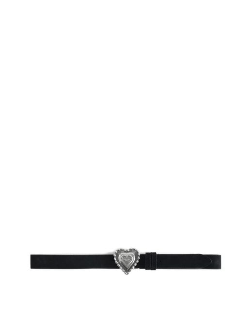Zadig & Voltaire White Santa Fe Crush Belt