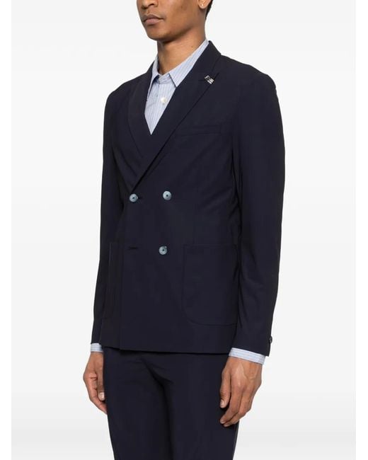 DISTRETTO 12 Blue D.B. Active Pocket Jacket for men