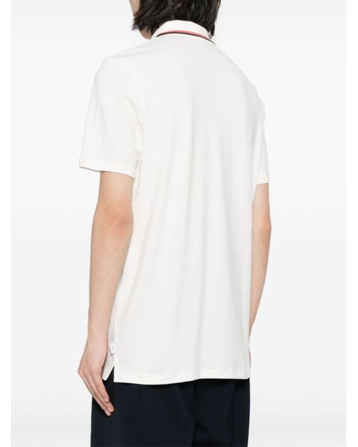 PS by Paul Smith White Zip-up Cotton Polo Shirt for men