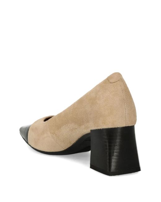 Vagabond Natural 58Mm Altea Suede Cap-Toe Pumps
