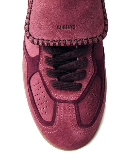 Alohas Purple Suede Low-Top Sneakers