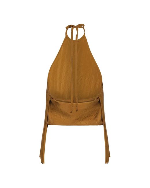 Pinko Brown Self-Tie Top