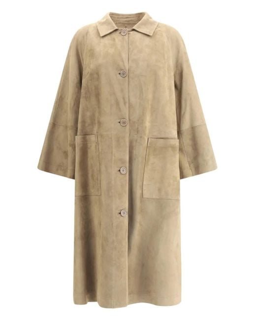 Salvatore Santoro Natural Button-Fastening Patch-Pocket Coat
