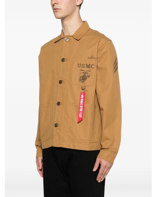 Alpha Industries Natural Patch-Pocket Jacket for men