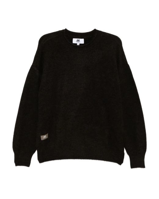 Chocoolate Black Logo-Patch Jumper for men