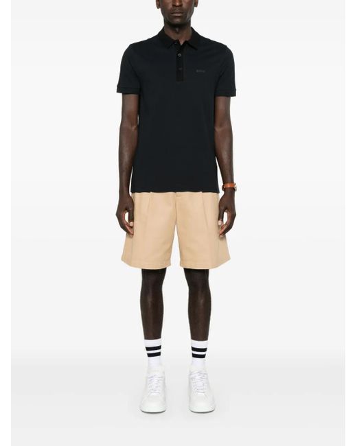 Boss Black Logo-Print Polo Shirt for men