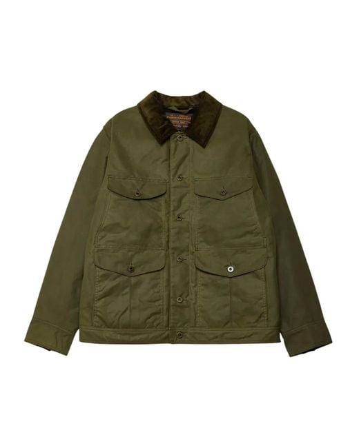 Filson Journeyman Jacke mit Cordkragen in Green für Herren