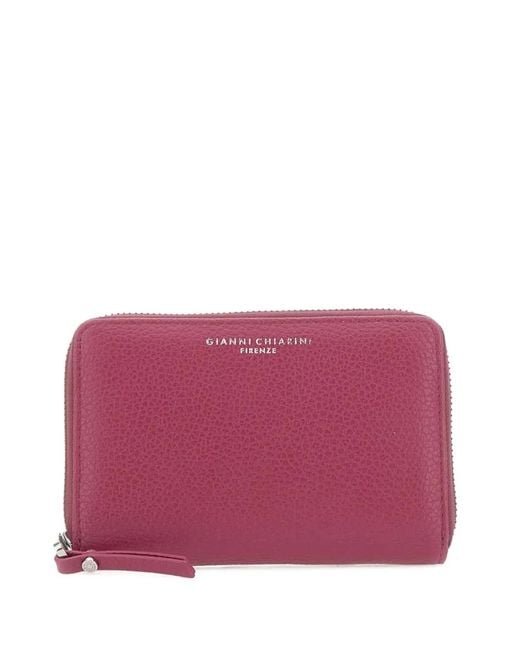 Gianni Chiarini Purple Grain Wallet
