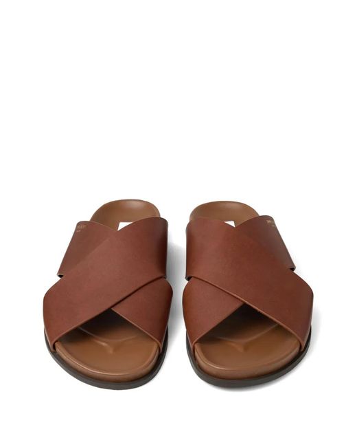 Jimmy Choo Brown Sandales À Brides Croisées for men