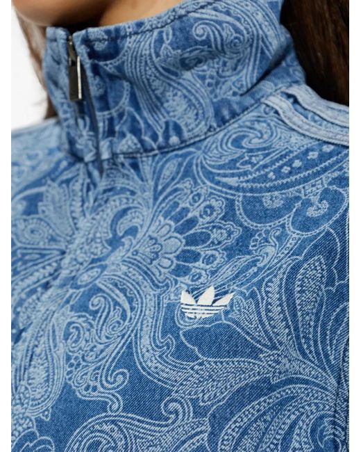 Adidas Blue Liberty London Firebird Denim Tracktop