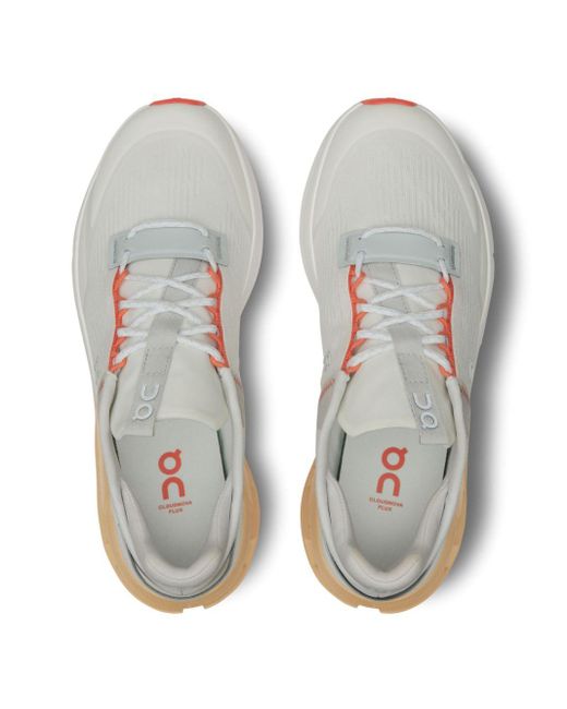 On Shoes White Cloudnova Flux Running Sneakers