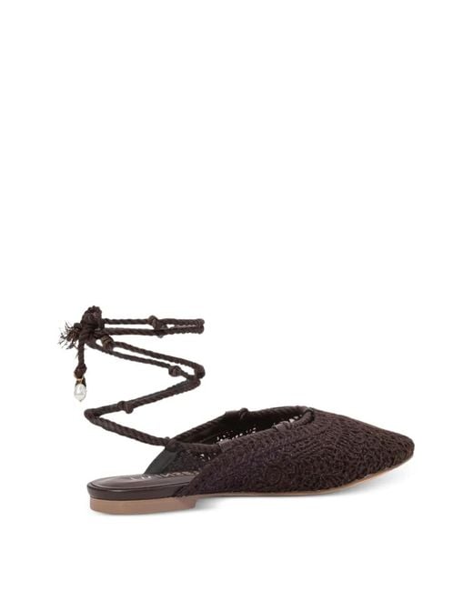 Twinset White Mules En Crochet