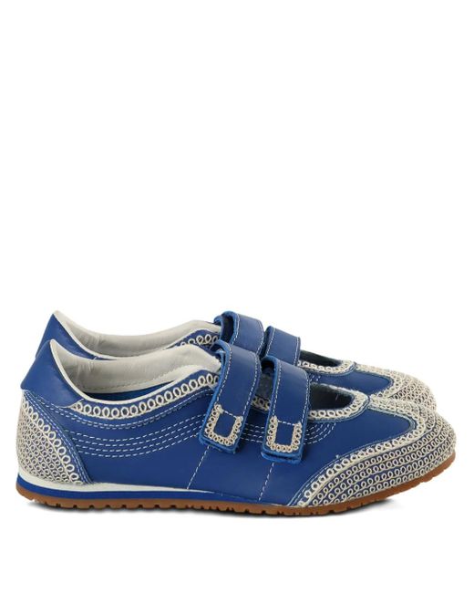 Vans Blue Premium Mary Jane Super Lowpro Sneakers