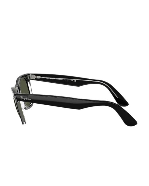 Ray-Ban Black Sonnenbrille Mit Eckigem Gestell
