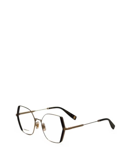 Marc Jacobs Metallic Geometric-Frame Glasses